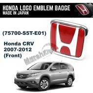 Honda CRV 2007-2012 FRONT Car Logo Emblem 75700-S5T-E01 (123mm x 99mm)