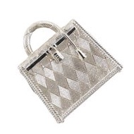 二手愛馬仕 Curio Jite Kelly 吊墜TOP，法國製造，銀色，約 29.2 克，女士款。