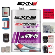 EXN MOLYPLUS SN/CF 10W40 ENGINE OIL (4L) [ FREE OIL FILTER+FREE GIFT+FREE MILEAGE STICKER ]