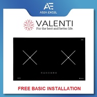 VALENTI VIC2702 75CM 2 ZONE SCHOTT GLASS INDUCTION HOB