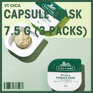 [KOREA] VT Cica Capsule Mask 7.5 g (3 packs) Face Mask &amp; Packs Face Mask Skincare Face Mask Disposable Face Mask Individually Packed Full Face KOREA Aesthetic &amp; Spa Use R FOR KIM