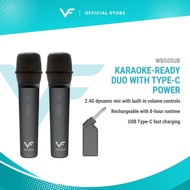 Vinnfier VF WB505 UB 2 Wireless Microphone 6.5mm Jack Mic Received Type-C Rechargerble Microphone