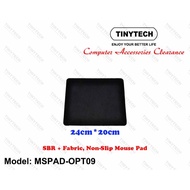 TINYTECH MSPAD-OPT09 NON-SLIP SBR + FABRIC MOUSE PAD MURAH ECONOMIC CHEAPER MOUSE PAD