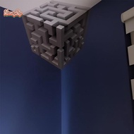 honeybird Optical Illusion Wall Art – 3D Corner Wall Decal – Impossible Corners Inspired Peel And St