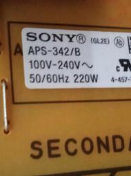 SONY新力LED液晶電視KDL-46W700A電源板1-888-356-41/APS-342/B