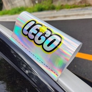 ((New Style) Car tag small tail lego Car Sticker lego lego Washable Label Sticker Car Electric Vehic
