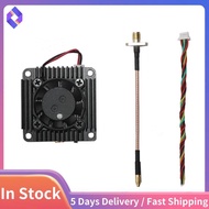 5W 5.8G VTX FPV Audio Video Transmitter Built-in Cooling Fan for FPV Long Range RC Drone