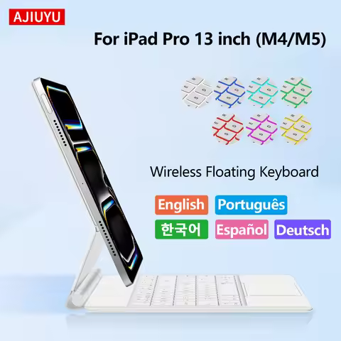 Magic Keyboard With Backlight For iPad Pro M4 M5 13 Inch Magnetic Smart Cover For iPad Pro 13 A3360 