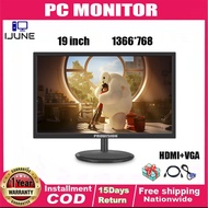 PROVISION Brandnew 19inch Computer Monitor PC Monitor for PC 1366*768 HDMI VGA Port with HDMI cabel