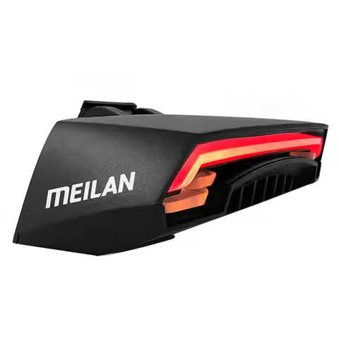 Meilan X5 Bicycle Rear Light Bike Remote Wireless Light Turn Signal LED Beam USB Chargeable Cycling 
