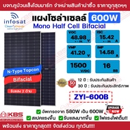 Infosat PSI Benhur Rifle แผงโซล่าเซลล์ 555W 580W 600W กระจก 2 ด้าน นำไฟฟ้าได้ดีกว่าเดิม รับแสงได้ดีก