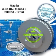 Bendix Swiftfit BR2954 Front Disc Rotor - Mazda 3 1.6 2.0 BK BL 2012 Mazda 5 CR19 CW