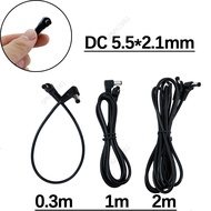 22AWG 3A 5.5X2.1mm L-Shaped DC Male to Male Right Angle Power Cable 30cm 1m 2m Dual Angel Jack Conne