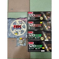 KAWASAKI Z800 / Z750 SPOCKET SET RK TAGASAGO JAPAN KRX ZXW BLACK GOLD CHAIN 100%ORIGINAL PRODUCT