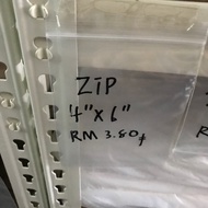 Zipper Bag Plastik Zip 1.75x2.5 / 2x3 / 2.5x3.5 / 3x4 / 3.5x5 / 4”x6”/3.5x5/6x9