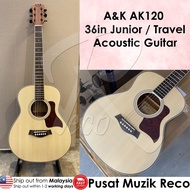 A&amp;K Guitar AK Gitar 36"' Junior Travel Size Acoustic Guitar Kapok Guitar Akustik AK120 Natural *READY STOCK ACTUAL PHOTO