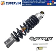 Motorcycle Supervim Mio Rear Shock Absorber 265mm With Bolts And Sticker For All MiO Aerox Beat