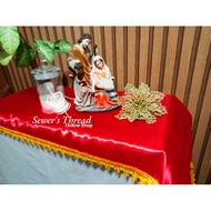 Altar Cloth/ Home Altar Cloth/ Altar Table Runner/Satin Table Runner for Home Altar