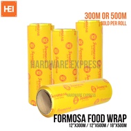 FORMOSA Food Wrap / Cling Wrap 12"X300M OR 12"X500M Food Grade Stretch Film