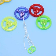 Combo of 5 glowing flywheel zipper spinning top toys - childhood game gift for children -IP888