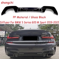 G20 PP Material Rear Bumper Diffuser For BMW 3 Series G20 Pre-Lci 320i 330i M Sport Competition Styl