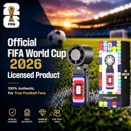 FIFA World Cup 26 Handheld Cooling Fan | 3600mAh | 199 Speeds | Mini Fan with LED Display | Neck Fan