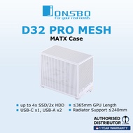 JONSBO D32 PRO MESH PC case Mini Case mATX - Black & White
