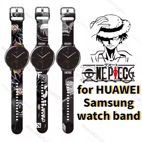 One Piece Luffy Watch band For Huawei watch 2Pro GT/GT2 Samsung galaxy watch/active2/gear sport/s3 S