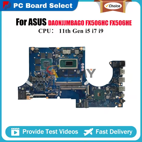 DA0NJJMBAG0 Laptop Motherboard For ASUS TUF Gaming FX506H FX506HC FX506HE FX506HF Mainboard With 11t