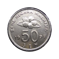Koin Malaysia Layangan 50 Sen Layangan 1997