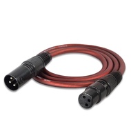 Microphone cable, audio wire, 3-pin male to female XLR connector, 0.8m long wire