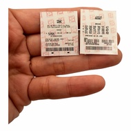 (Version 2) Handmade Miniature Singapore Lottery Ticket, 4D and Toto, draws, Paper printed, 2 pcs, N