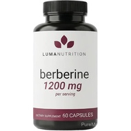 Luma Nutrition Berberine Supplement - Berberine HCL 1200mg Setiap Sajian - 97% Berberine HCl - Vegan