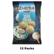 12 Packs Eureka Creamy Sour Cream & Onion Popcorn 80g Alluminium Pouch Pack HALAL