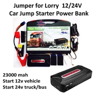 Jumper for Lorry 12V / 24V Car Jump Starter Power Bank Portable Multi-Function Emergency