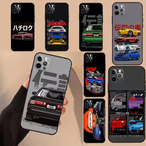 Japan JDM Sports Car Comic Case For OnePlus 13s 13R 13 12 12R 11 10 10T 8T Nord CE 2 3 4 Lite N10 N2