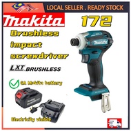 Makita 172 Screwdriver Cordless  Electric Wrench Drill Tool Gun 1/2'' 1/4''Driver 20V 3Ah Battery Impact Screwdriver