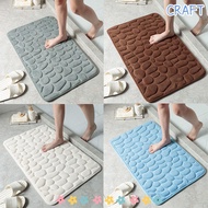 CRAFTML Bath Mat Household Carpets Bathtub Non-slip Cobblestone Embossed