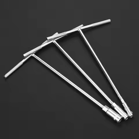 8/10/13mm T Type Universal Socket Wrench Steel Wrench Non-slip Handle Wrench