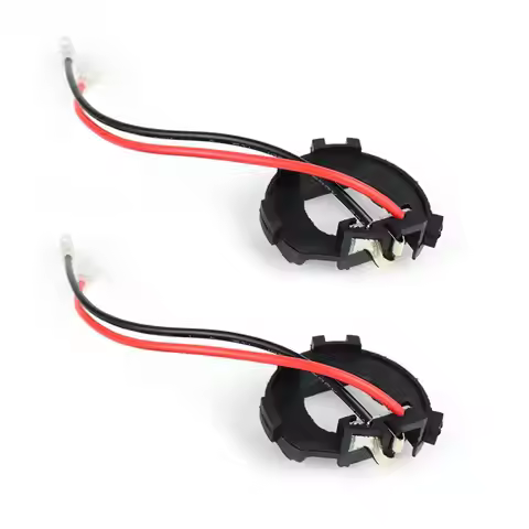 1 Pair H7 LED Headlight Bulb Base Adapters Holders for Vito Golf Jetta MK7 MK6 Scirocco Touran Shara