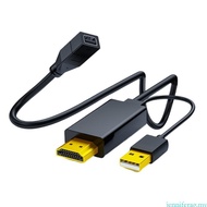 jenniferag.my Plugs Play HDTV To Mini DP Converter Cable Supports 3840x2160 Resolution For PC Laptop
