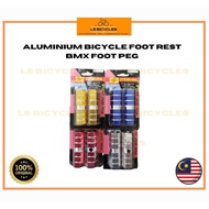 Bicycle BMX Alloy Footrest Peg Fixie Stand Accessories Axle Pegs