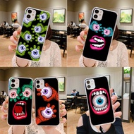 Y-138 horror eyeball Silicone TPU Case Compatible for Huawei Nova 5T Y5P 2I Y8S 4E P20 P30 3I Lite P