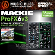 Mackie Mixer ProFX6v3 6-channel Mixer with USB and Effects (Pro FX 6v3 / Pro FX6 v3)