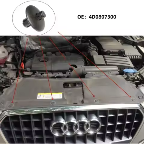 10PCS Car cover plate fixing clips for Audi A2 A4 A5 A8 Q3 Q5 S4 S5 S8 TT TTS Volkswagen CR7 4D08073