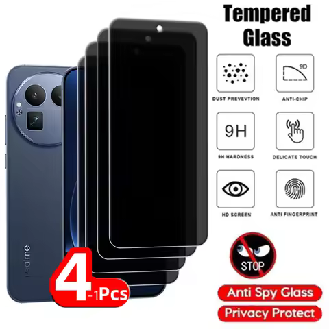 1/2/3/4Pcs For Realme GT 8 Pro Glass Realme GT 8 Tempered Glass Privacy Anti-Spy 9H Cover Screen Pro