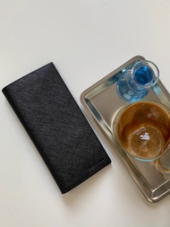 ZETTINO กระเป๋าสตางค์หนังเเท้สำหรับผู้ชาย l Saffiano Long Wallet