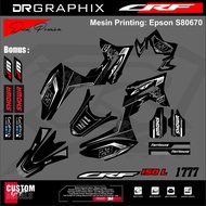 Decal sticker crf 150 decal crf 150 l full body hologram motorcycle accessories crf accessories skul