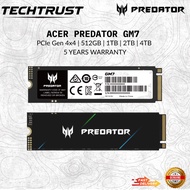 ACER Predator GM7 PCie 4.0 M.2 SSD Up to Read 7400MB/s Write6500MB/s (512GB/1TB/2TB/4TB)