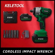 Impact wrench KELETOOL KE004 Cordless Brushless Impact Wrench for Trucks 800NM Max Torque 1/2 inch